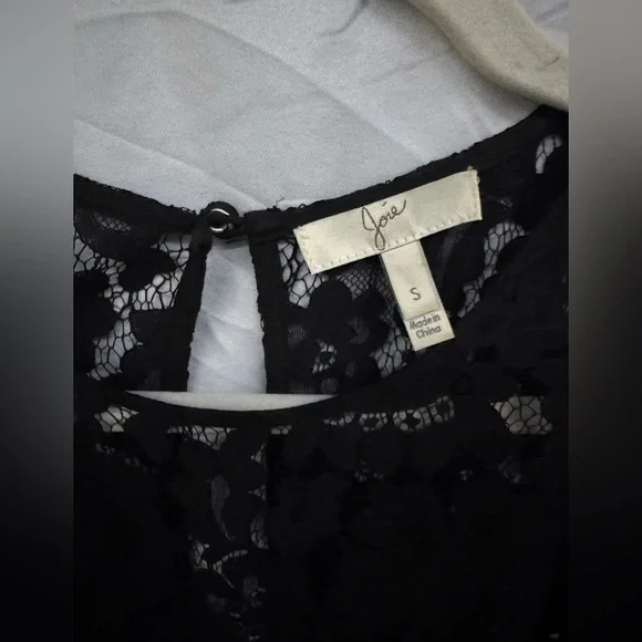 Joie Women's Fahfia B Sleeveless Lace DRESS S SMALL BLACK LACE - Picture 10 of 15